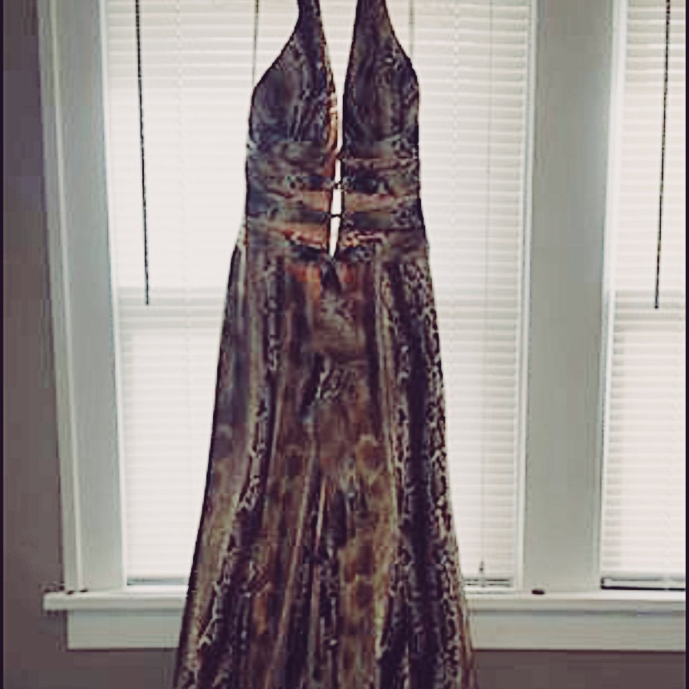 Gold, Champagne and Brown Formal Dress